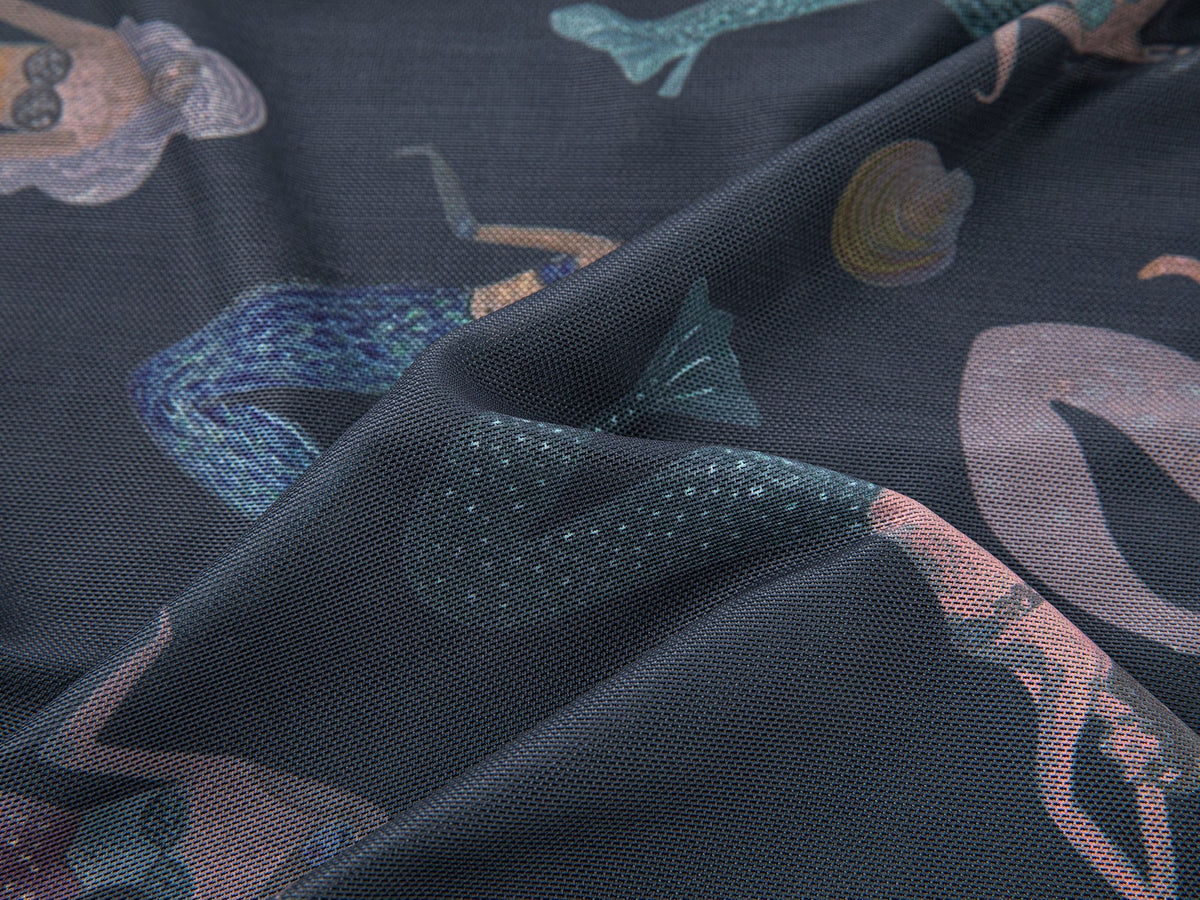 Mermaid mesh print t-shirt