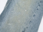Twisted seam denim pants