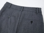 Wrap wool skirt