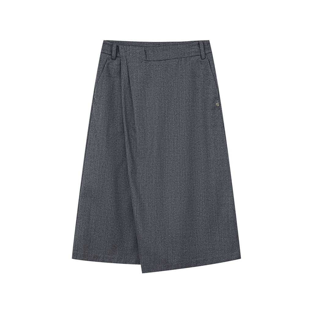 Wrap wool skirt