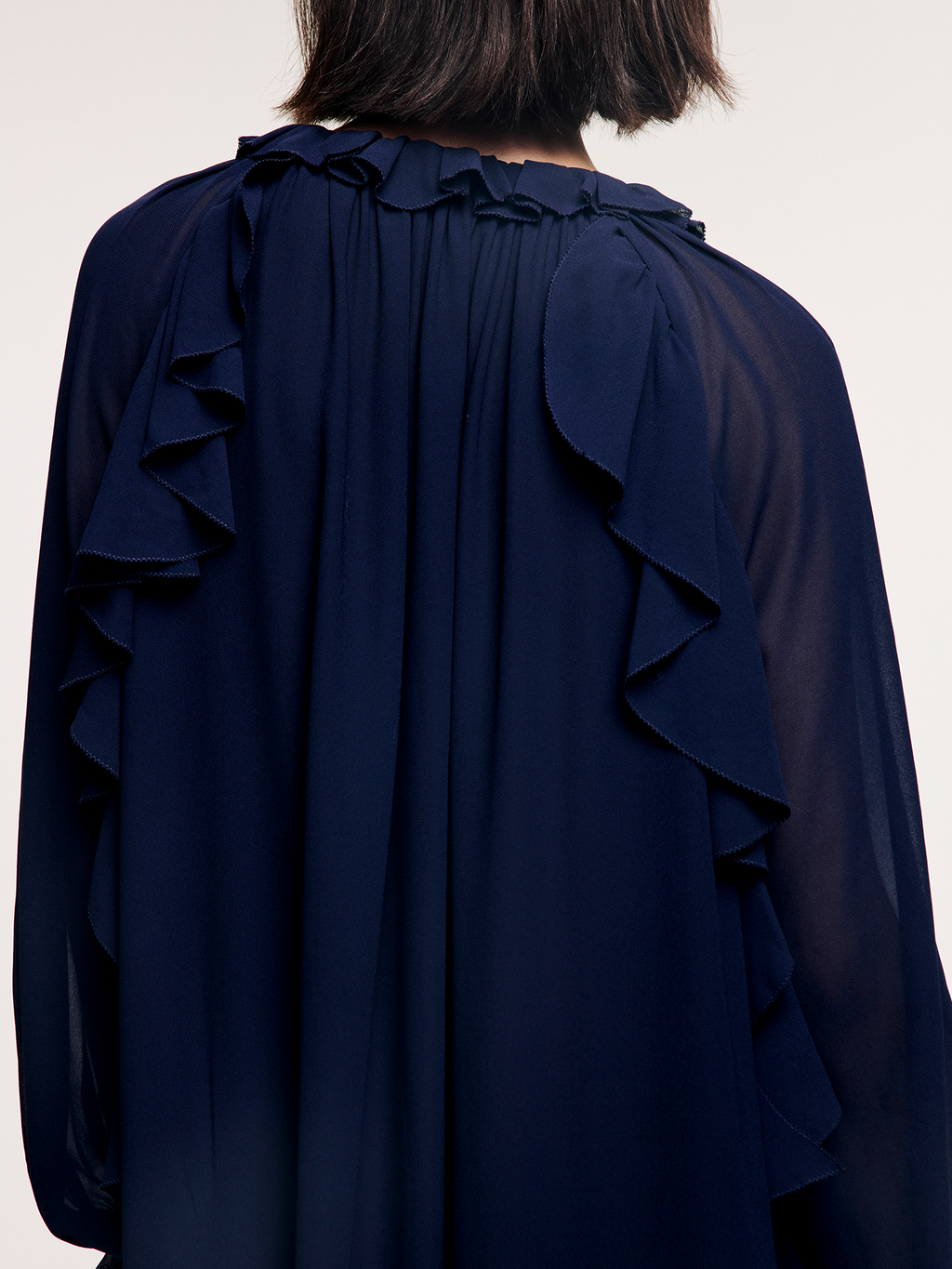 Ruffle hem dress