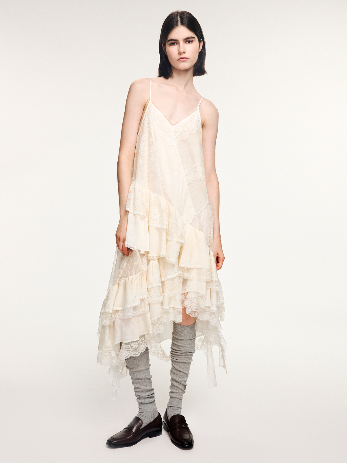 Lace slip dress