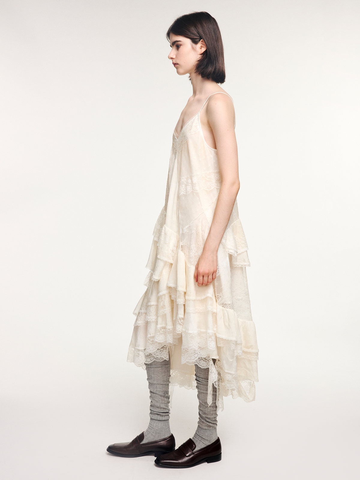 Lace slip dress