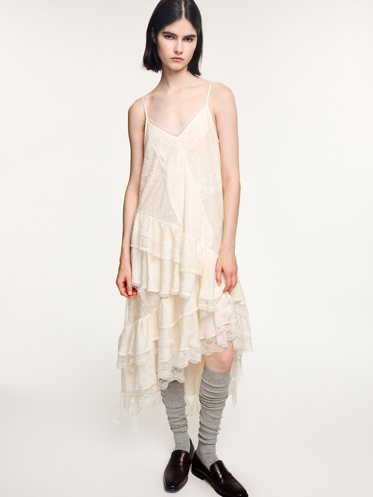 Lace slip dress