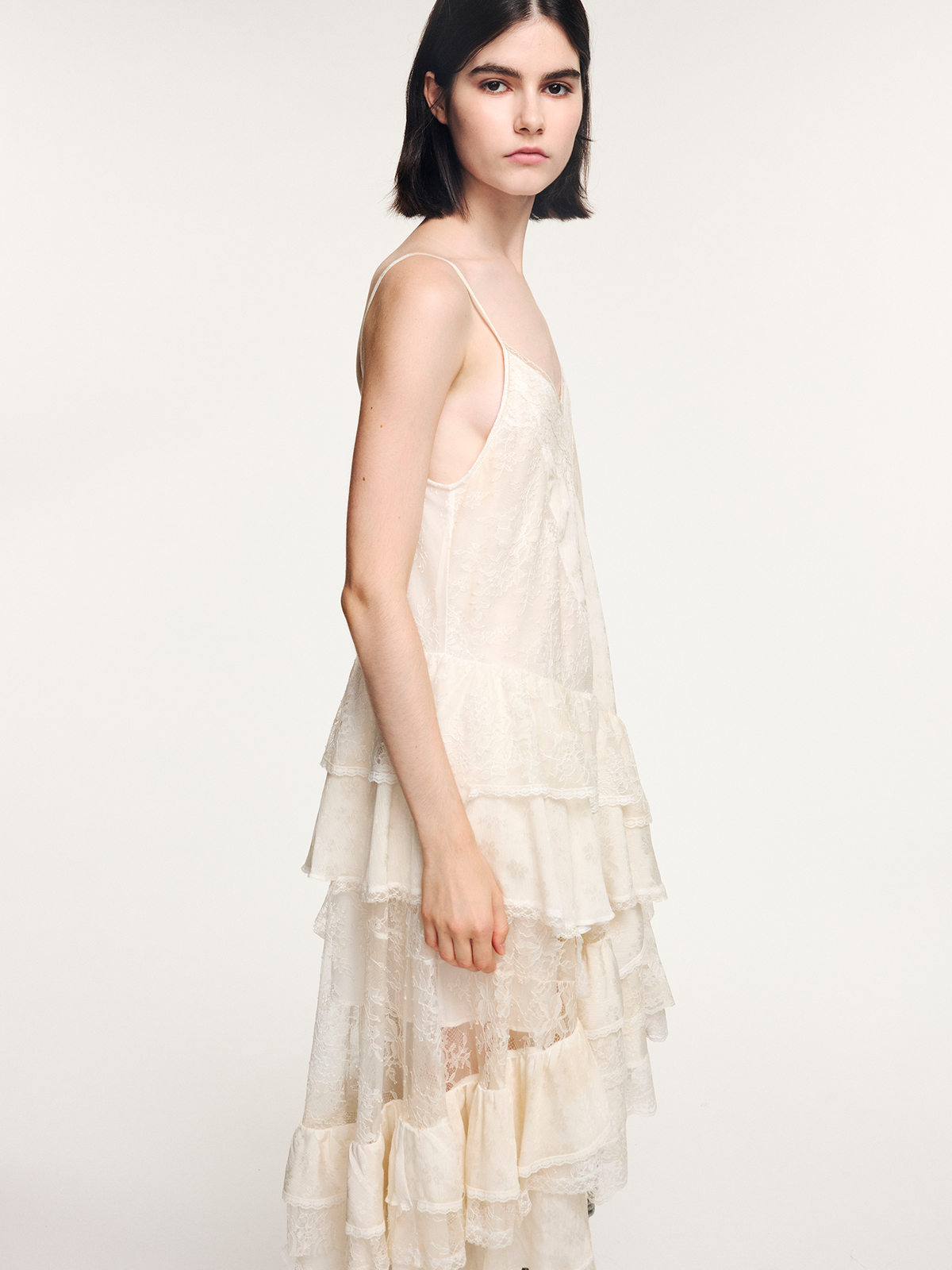 Lace slip dress