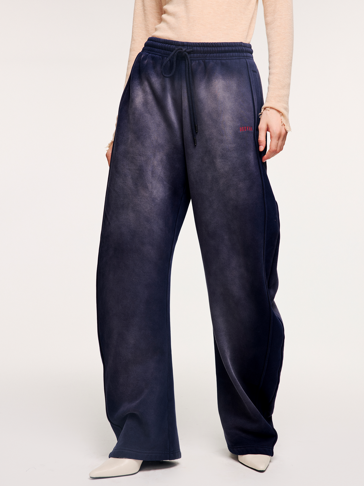 Faded blade-cut sweatpants