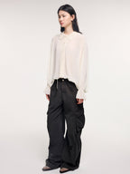 Peter Pan collar shirt