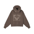Hoodie with inflatable neck pillow detail