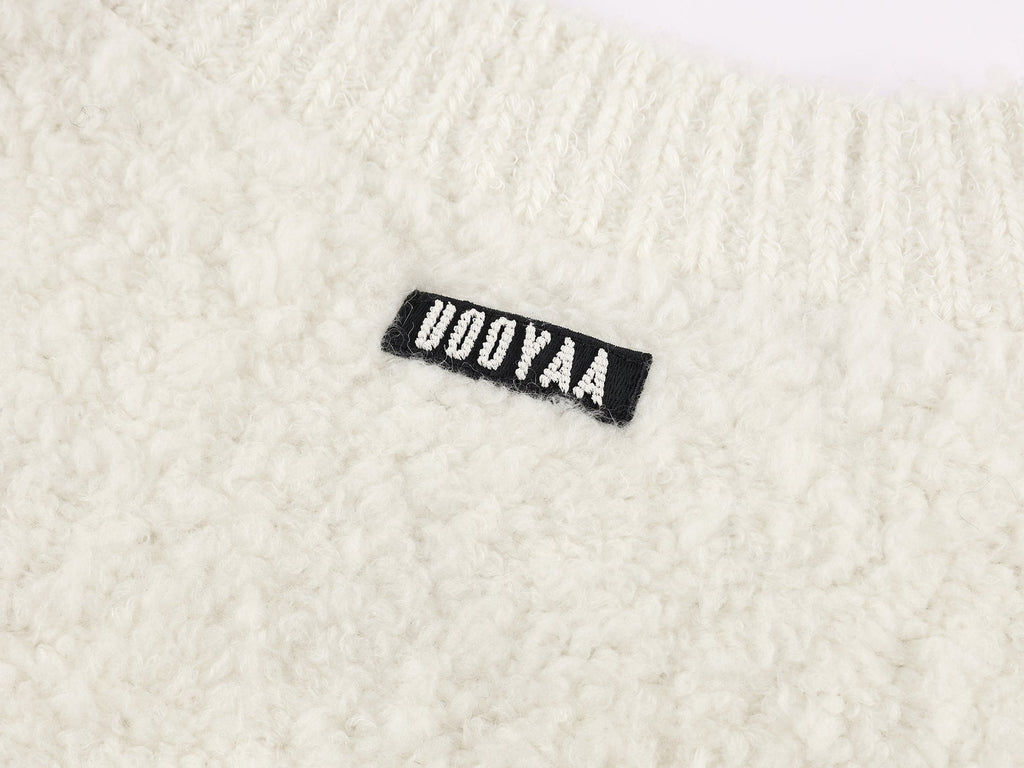 Bow detail knit cardigan in classic French style