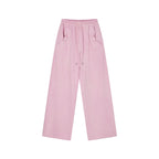 Washed sweatpants with bow detail at the waist