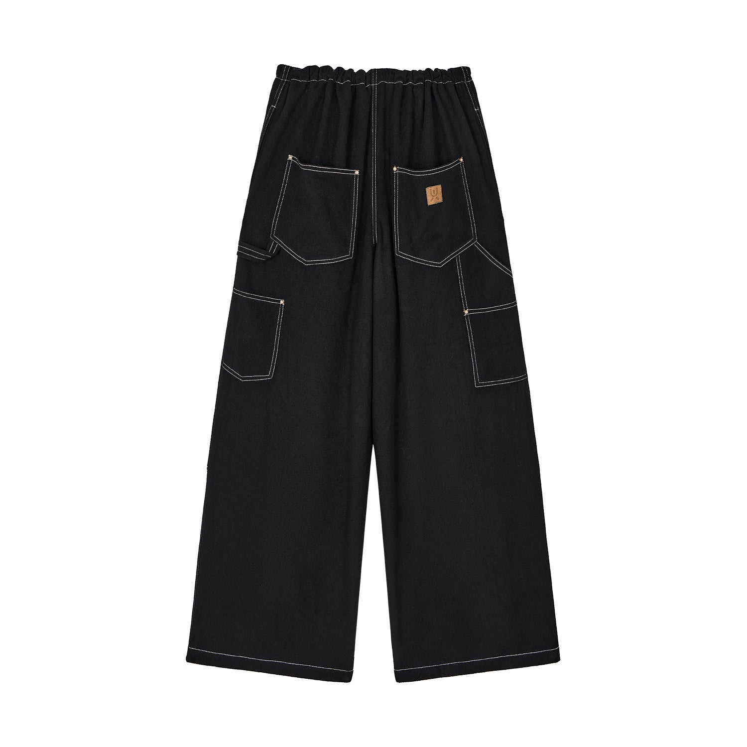 Wool-blend utility trousers