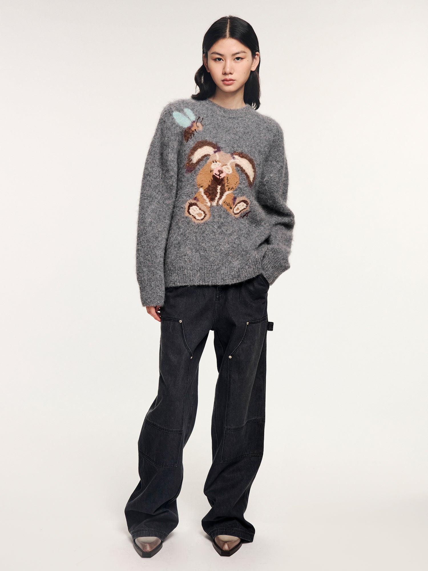 Bunny elf pullover sweater