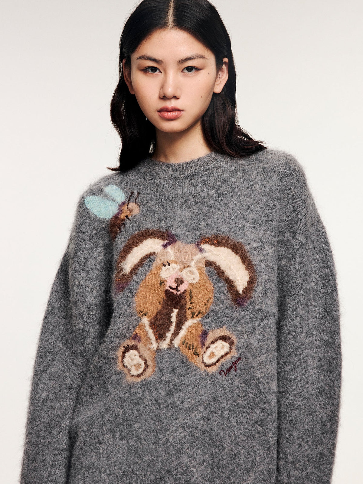 Bunny elf pullover sweater