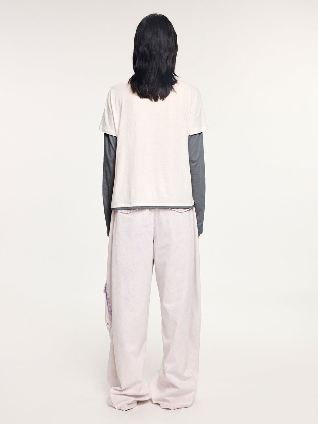 Magical garden beaded layered t-shirt