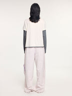 Magical garden beaded layered t-shirt