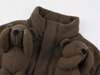 Sad bear 3d down jacket