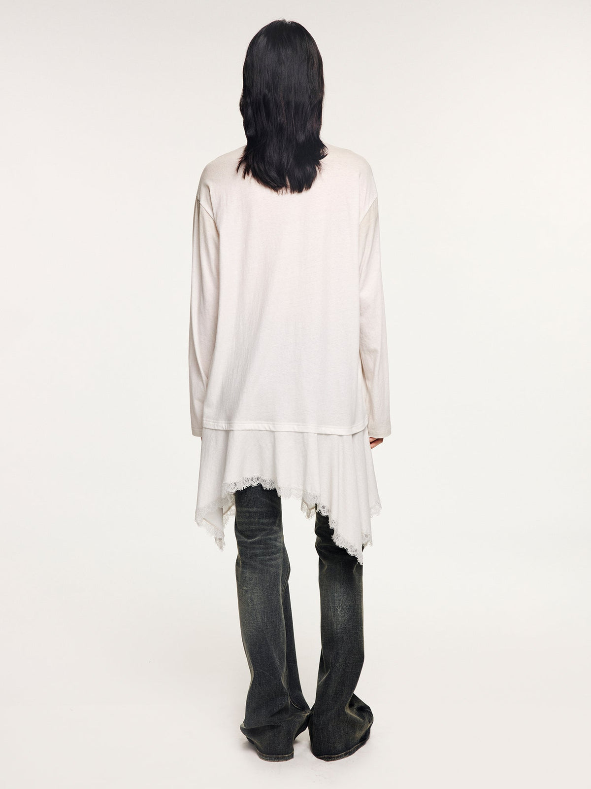 Magical garden long-sleeve t-shirt dress