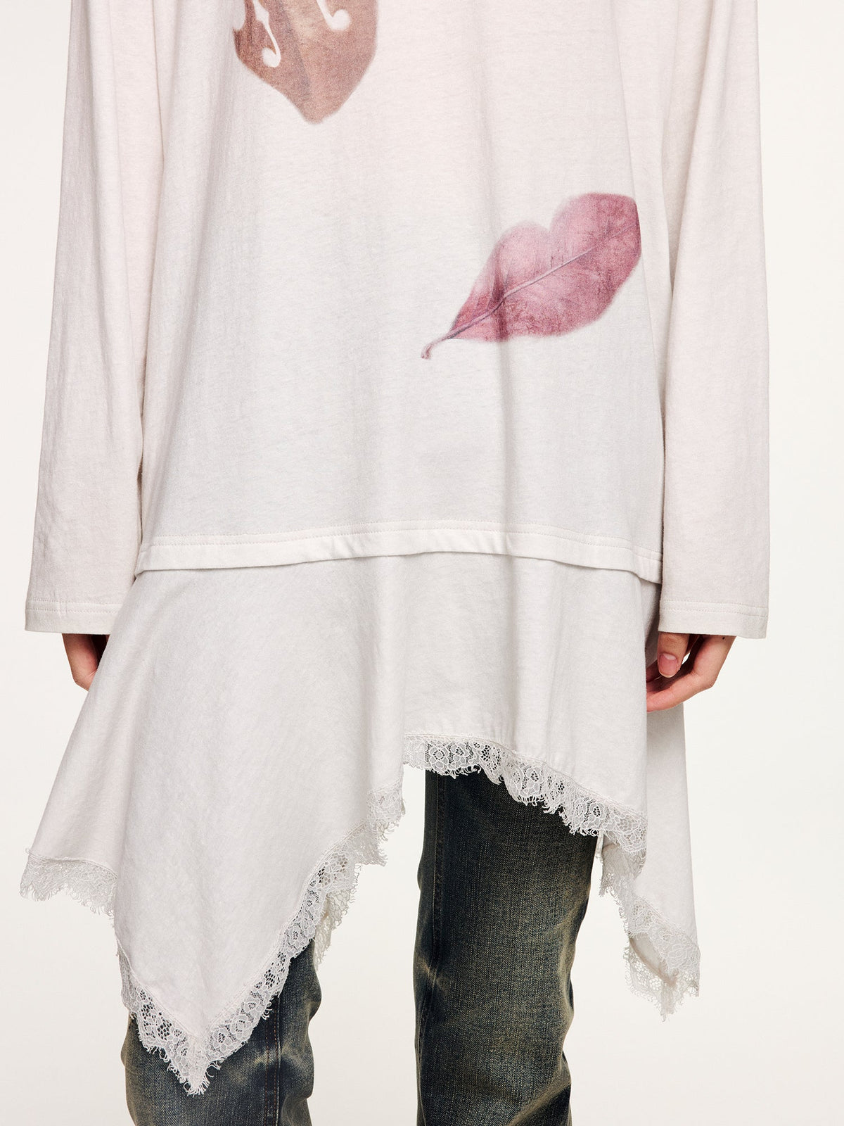 Magical garden long-sleeve t-shirt dress