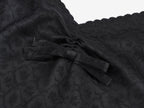 Jacquard slip dress with plush hem