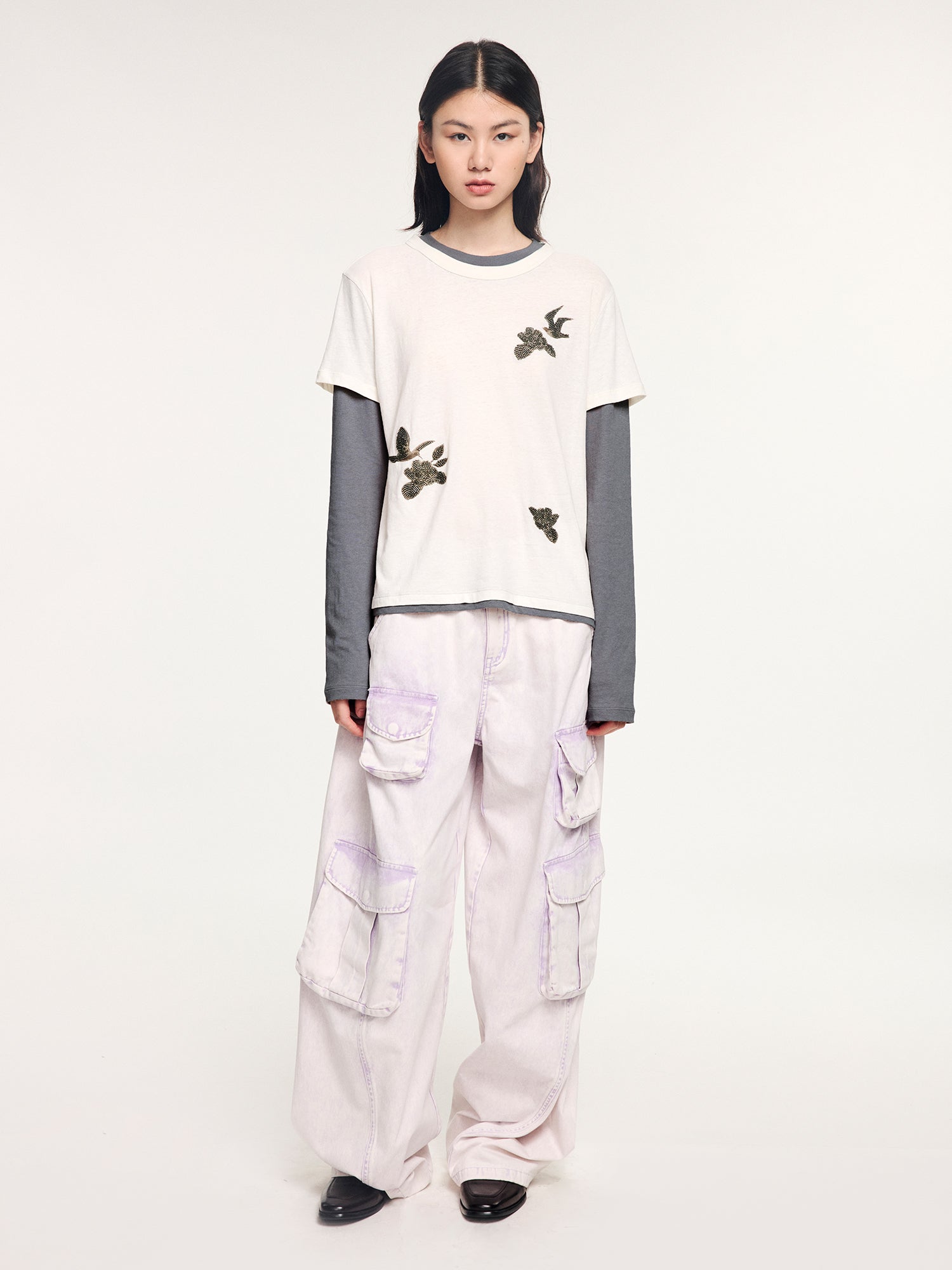 Cargo washed utility pants