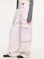 Cargo washed utility pants