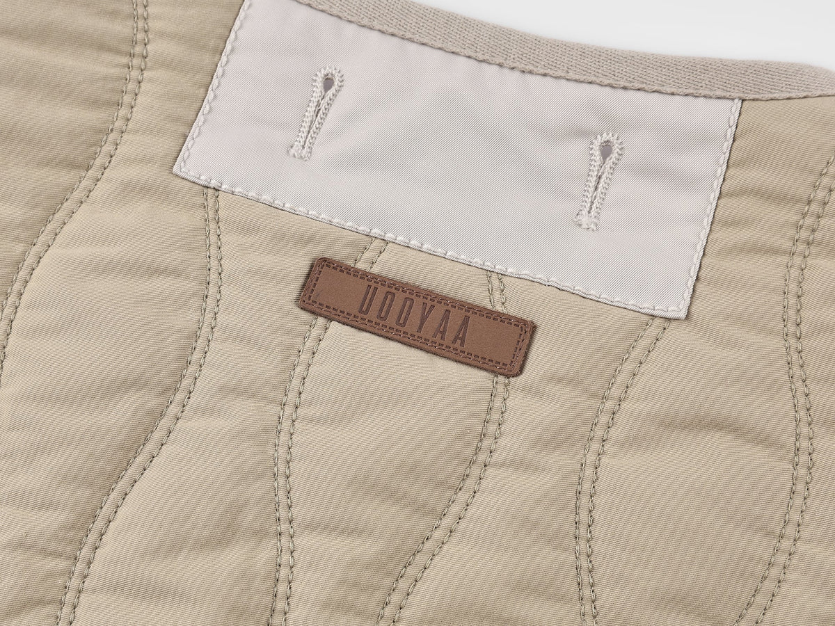 Color-block m65 quilted liner jacket