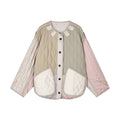 Color-block m65 quilted liner jacket