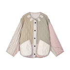 Color-block m65 quilted liner jacket