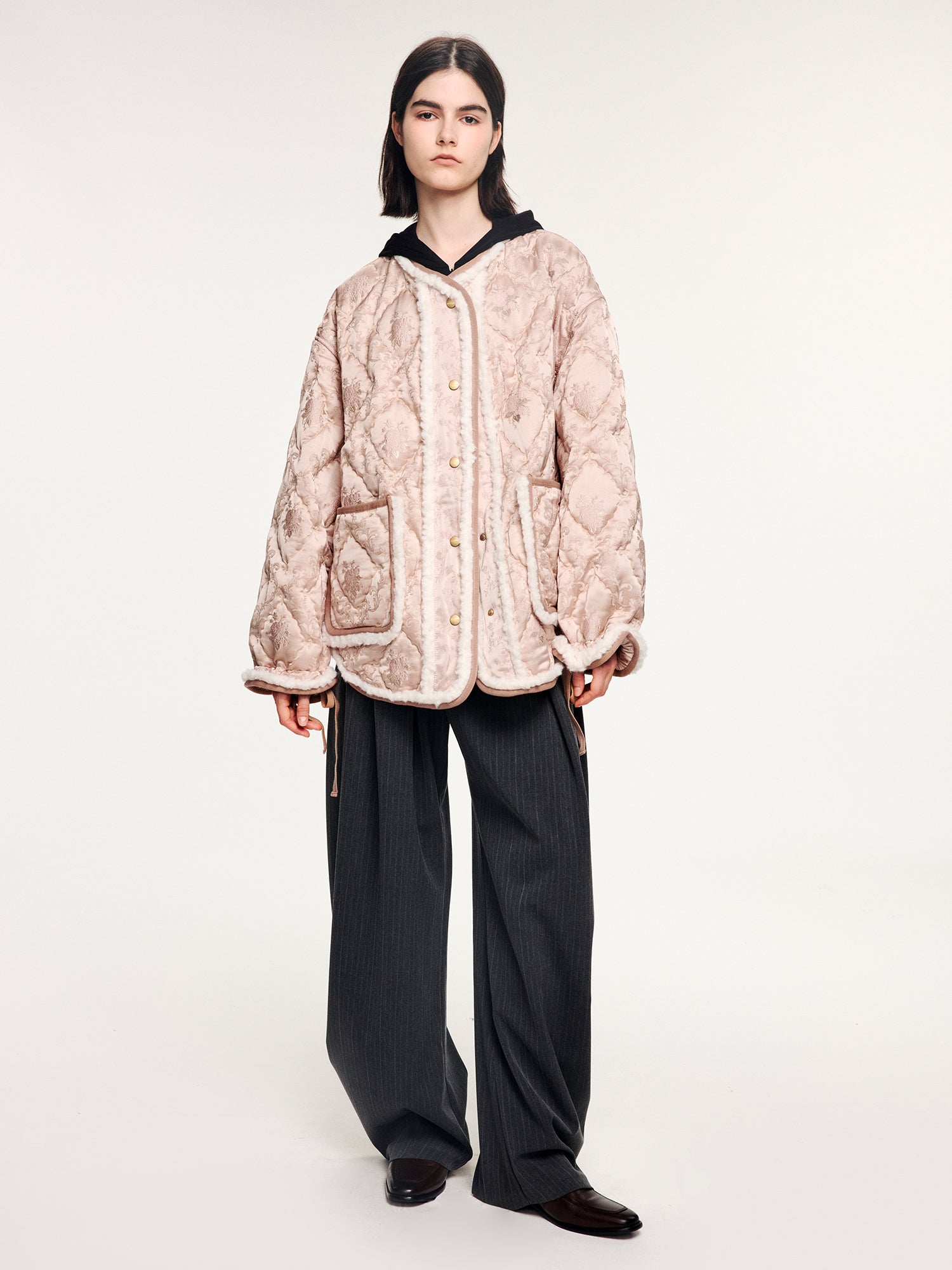 Classic jacquard M65 quilted jacket