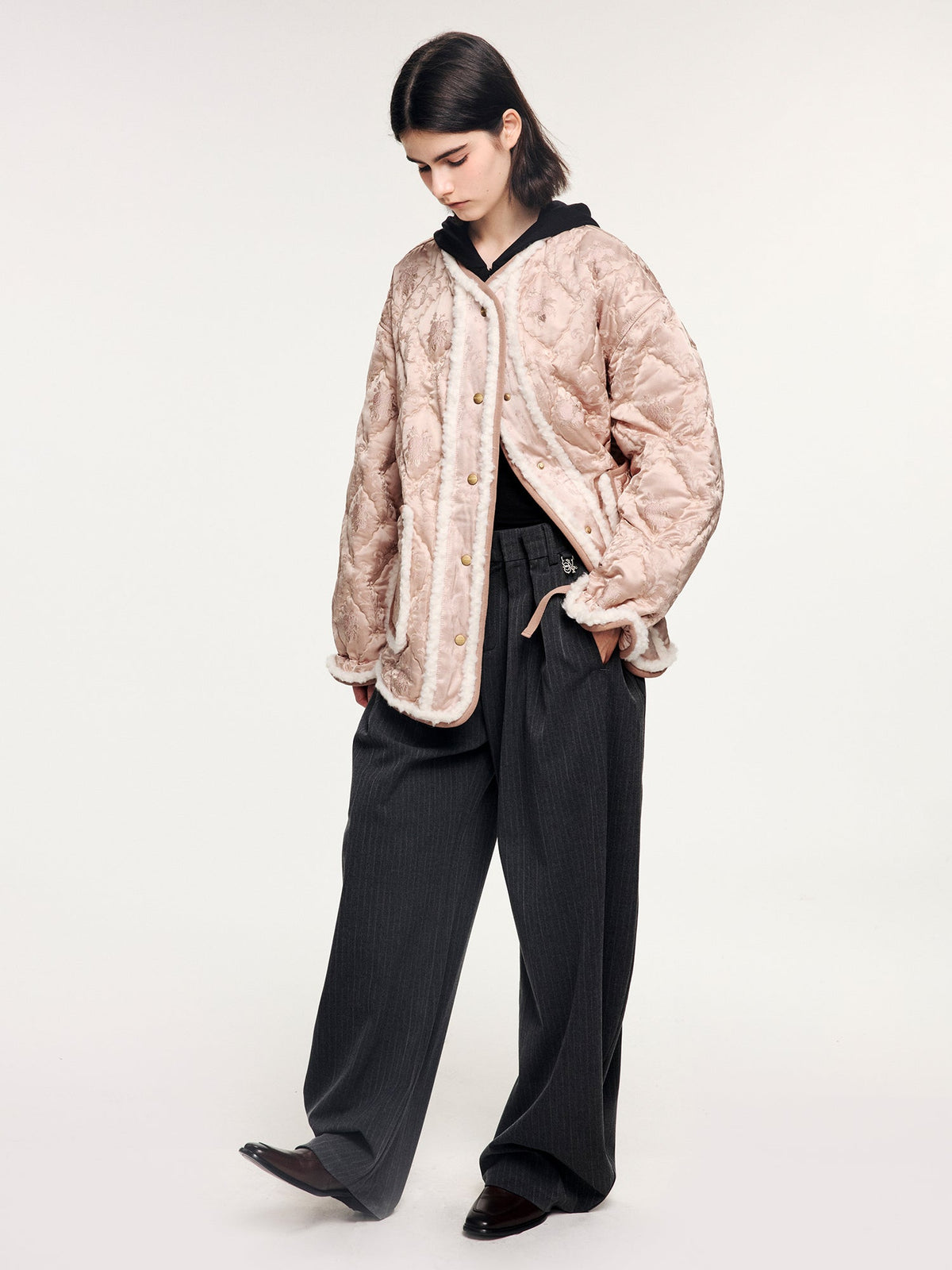 Classic jacquard M65 quilted jacket