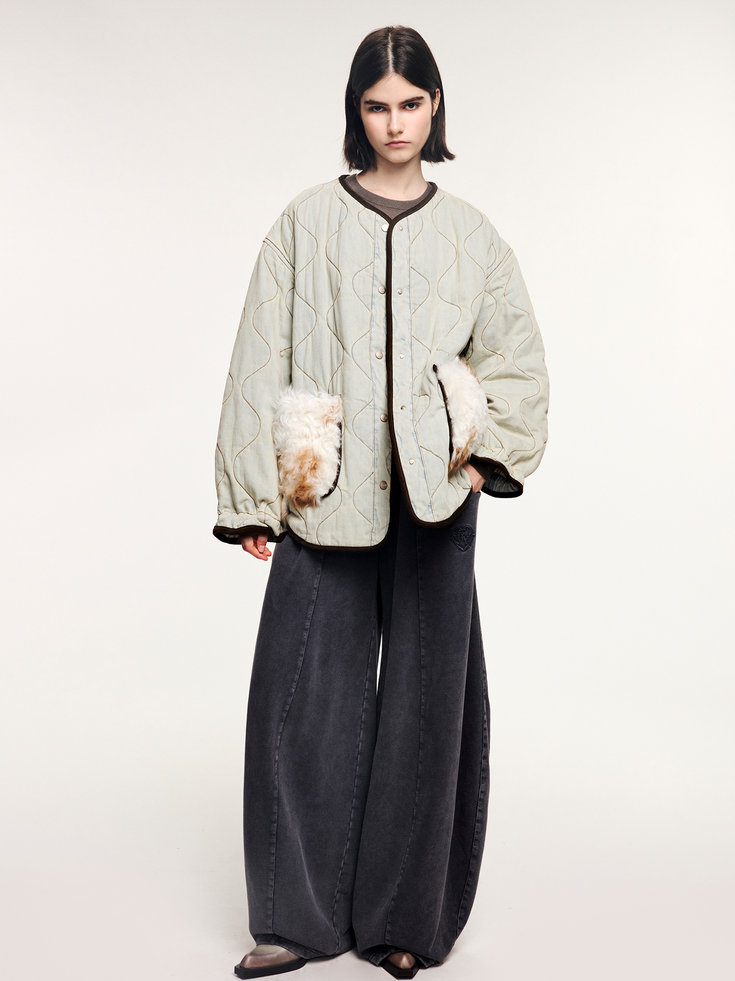 M65 inner cotton jacket with wool pockets