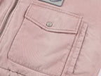 A2 style cotton bomber with patch details