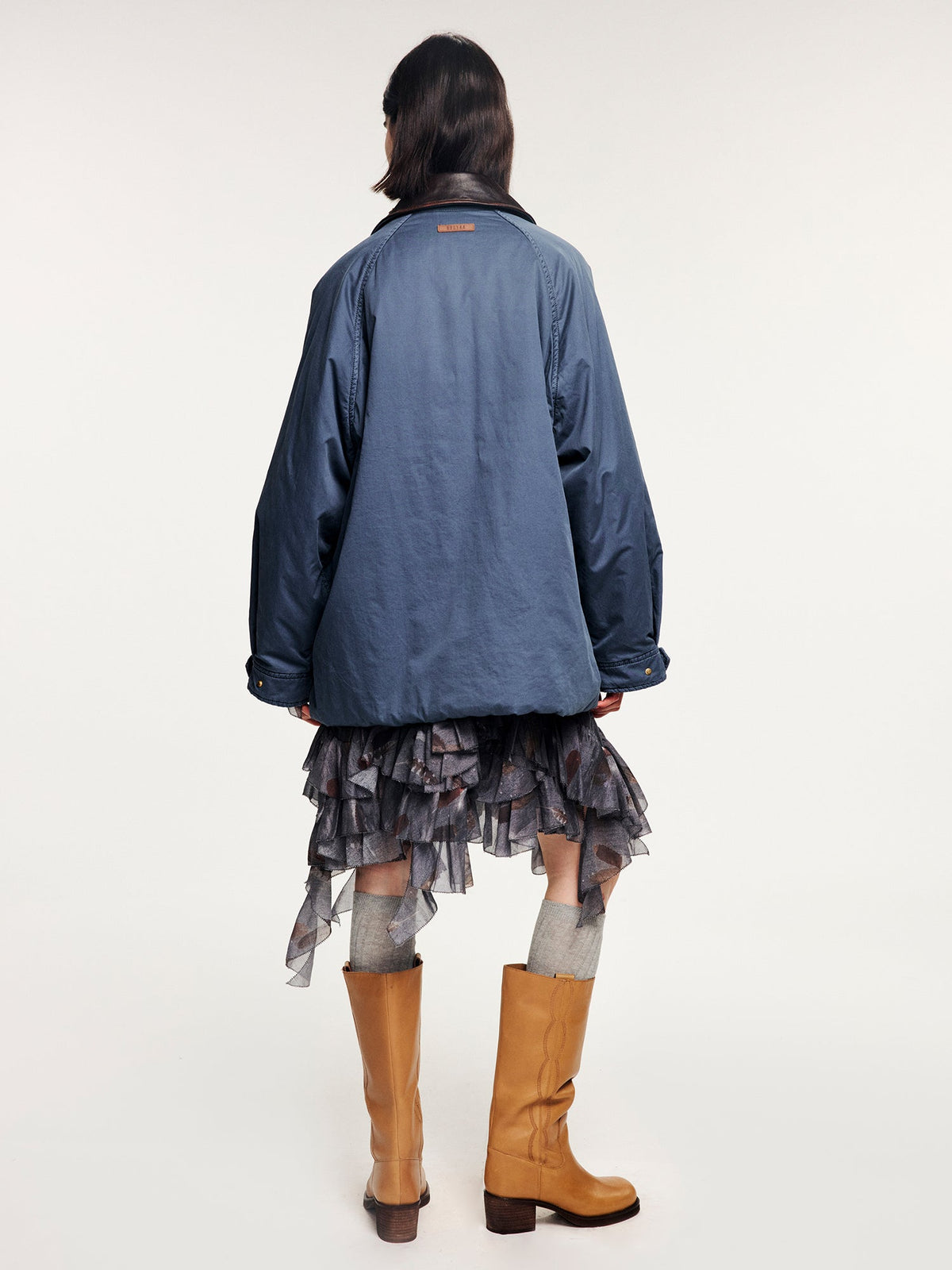 French union blue utility cotton jacket