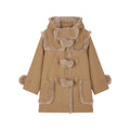 Faux fur fisherman coat