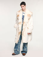 Parka with toscana shearling collar