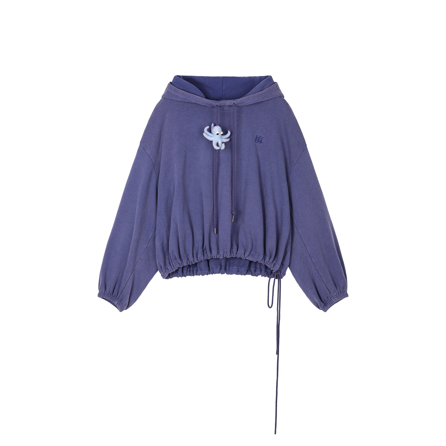 Handcrafted wool felt octopus hoodie