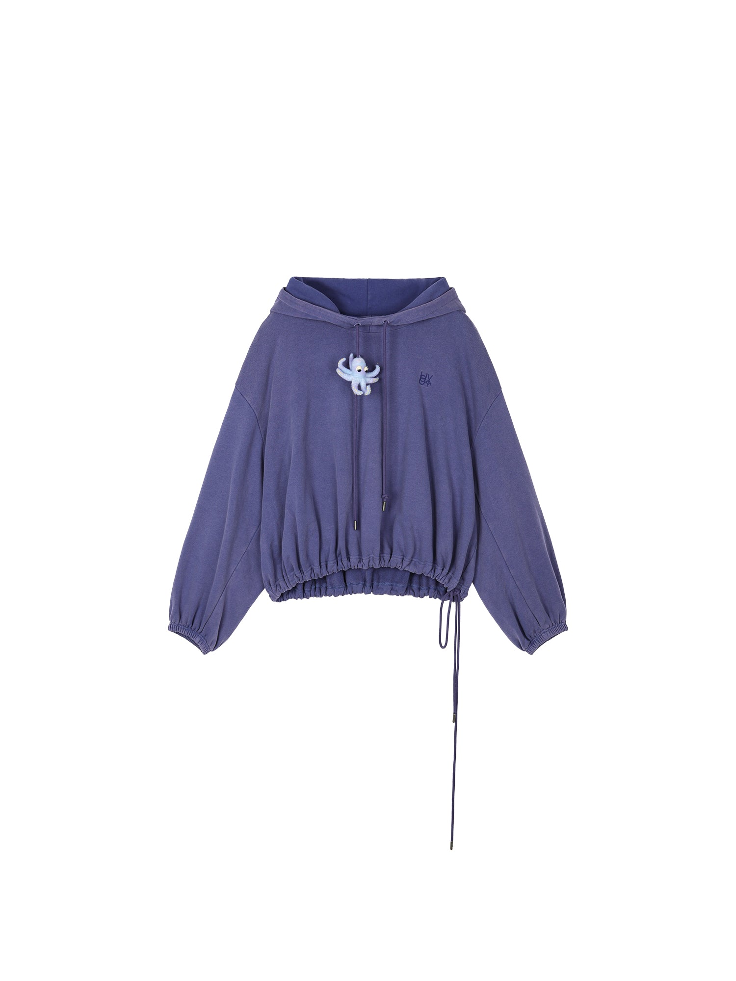 Handcrafted wool felt octopus hoodie