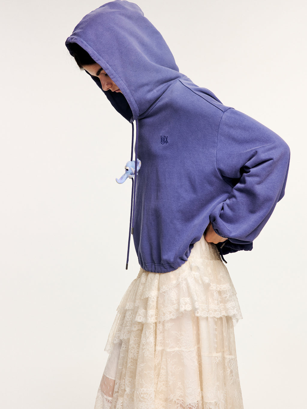 Handcrafted wool felt octopus hoodie