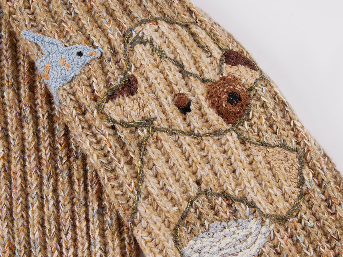 Fantasy elf handmade collar pullover