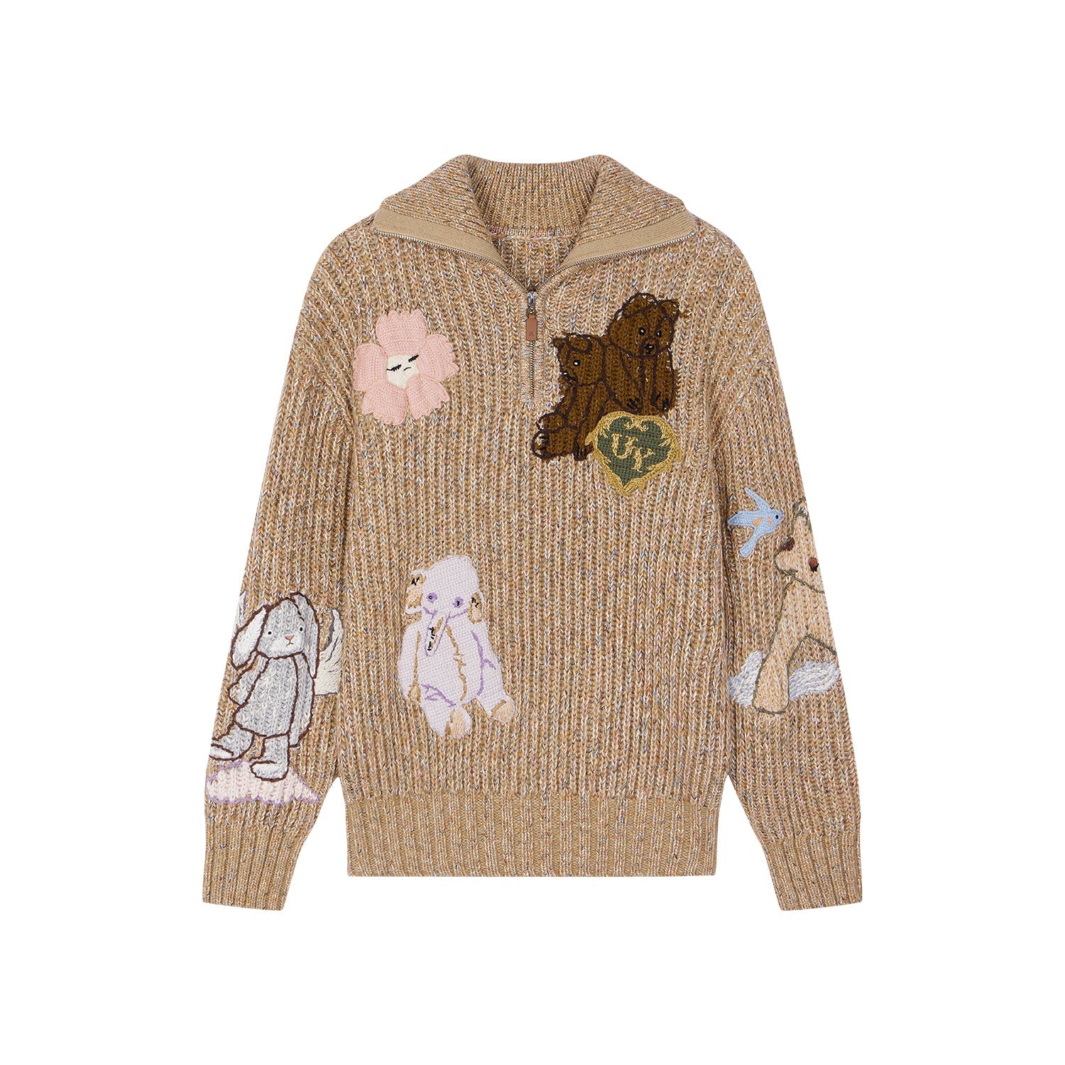 Fantasy elf handmade collar pullover