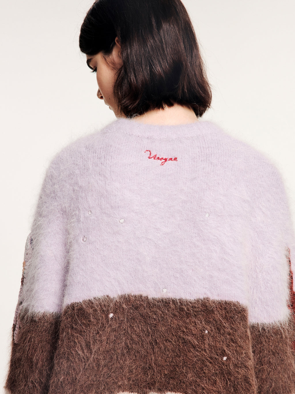Handcrafted undersea scene pullover