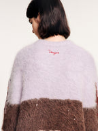 Handcrafted undersea scene pullover