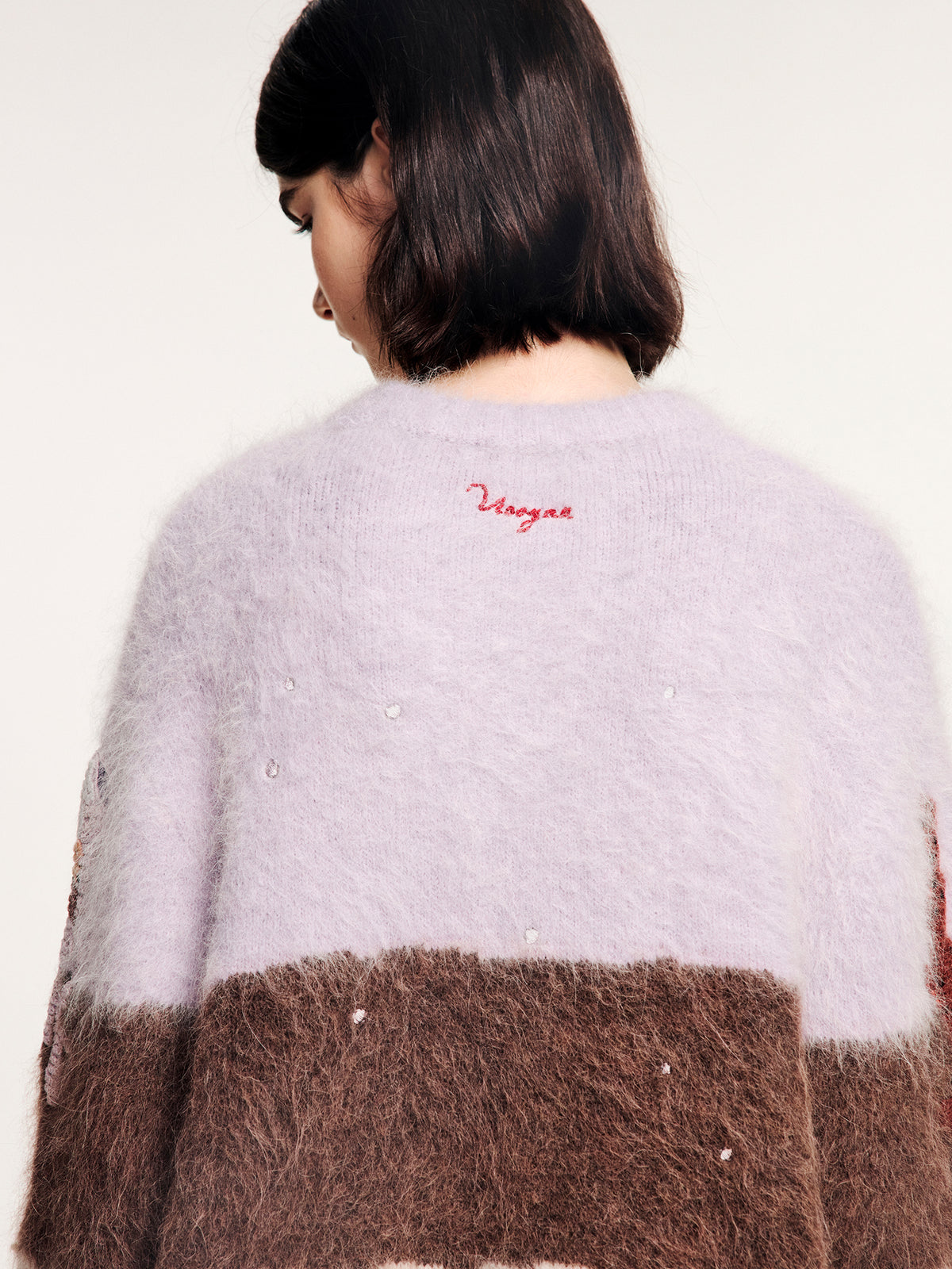 Handcrafted undersea scene pullover