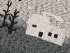 Vintage fantasy landscape pullover knit