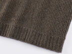 V-neck pullover with lace panels