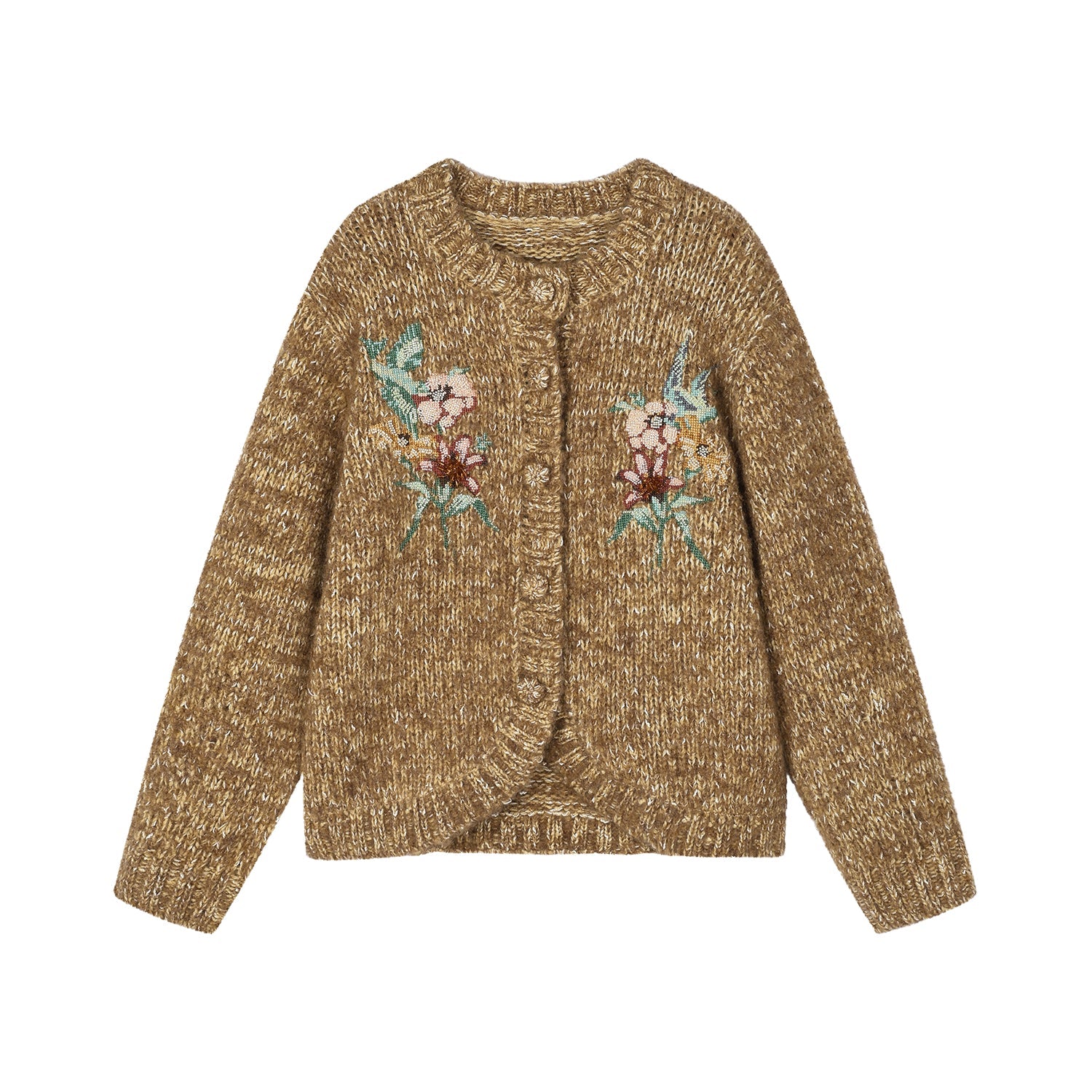 Magical garden beaded knit cardigan