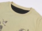 Magical garden beaded layered t-shirt