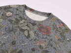 Magical garden lace-panel long-sleeve t-shirt