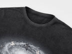 Surreal leaf print long sleeve t-shirt