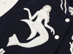 Fantasy undersea appliqué baseball jacket